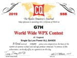 2019 WPX SSB Radio Contest Award