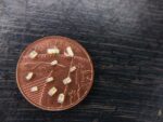 smd leds on UK penny coin