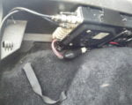 Yaesu FT-857D body installed in car boot
